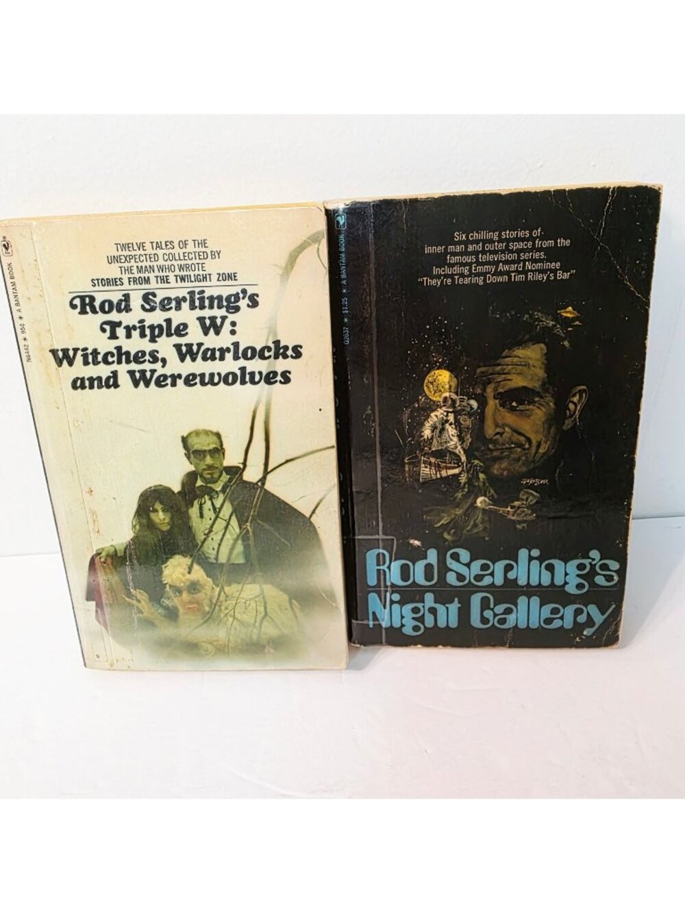 2 Vtg Rod Serling's Books Triple W Witches Warlocks Warewolves Night Gallery PB